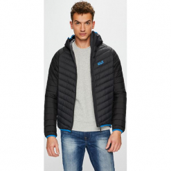 Jack Wolfskin - Kurtka. Szare kurtki męskie pikowane marki Jack Wolfskin, l, z materiału, z kapturem. Za 799,90 zł.
