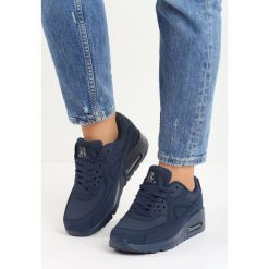 Granatowe Buty Sportowe Vintage Nilda. Niebieskie buty sportowe damskie Born2be, bez wzorów, sportowe. Za 99,99 zł.