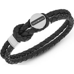 Emporio Armani - Bransoletka. Szare bransoletki męskie Emporio Armani, ze stali. Za 499,90 zł.