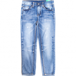 Spodnie. Niebieskie spodnie chłopięce marki COLLECTION JEANS BOY, z bawełny. Za 79,90 zł.