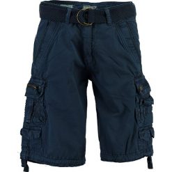 Bermudy "Paradize" w kolorze granatowym. Niebieskie spodenki i szorty męskie Geographical Norway Men, s, w paski, z tkaniny. W wyprzedaży za 128,95 zł.