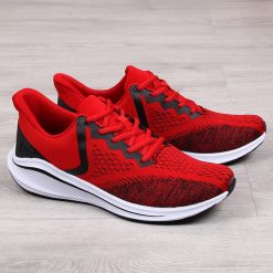 Buty sportowe męskie czerwone Atletico - czerwony. Czerwone buty sportowe męskie Atletico, bez zapięcia. Za 99,99 zł.