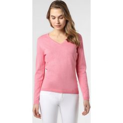 Brookshire - Sweter damski, różowy. Różowe swetry damskie brookshire, bez wzorów, z bawełny, bez rękawów, bez kaptura. Za 129,95 zł.