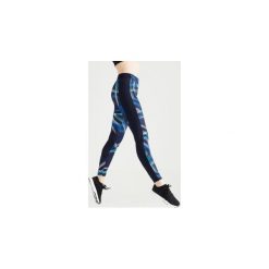 Legginsy fitness cardio 120 damskie. Niebieskie legginsy sportowe damskie DOMYOS, m, bez wzorów, z elastanu, na fitness i siłownię. Za 64,99 zł.