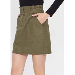 Spódnica z marszczoną talią - Khaki. Brązowe spódniczki damskie House, s, bez wzorów. Za 69,99 zł.