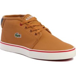 Sneakersy LACOSTE - Ampthill Thermo 419 1 Cuj 7-38CUJ000205B Tan/Blk. Pomarańczowe trampki chłopięce Lacoste, bez wzorów, ze skóry ekologicznej, na sznurówki. W wyprzedaży za 209,00 zł.