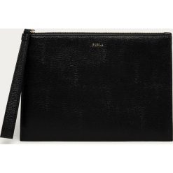 Furla - Kopertówka skórzana Babylon. Czarne kopertówki damskie Furla, bez wzorów, z poliesteru, bez dodatków. Za 469,90 zł.