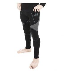 Kalesony męskie: GATTA Legginsy Męskie Thermo Midi 3S Black Grey r. XL (0044613S46959)