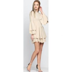 Sukienki: Beżowa Sukienka Hippie Dress