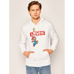 Bluza Levi's SUPER MARIO 19491-0113. Białe bluzy męskie Levi's®, s, bez wzorów, z bawełny, bez kołnierzyka, bez rękawów, bez kaptura. Za 319,00 zł.