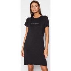 Sukienka plażowa Emporio Armani 262645 0P315 00020. Czarne sukienki damskie Emporio Armani, na plażę, xs, bez wzorów, z elastanu, bez kołnierzyka, bez rękawów. Za 359,00 zł.