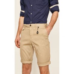 Tom Tailor Denim - Szorty. Brązowe spodenki i szorty męskie TOM TAILOR DENIM, bez wzorów, z elastanu, casualowe. W wyprzedaży za 119,90 zł.