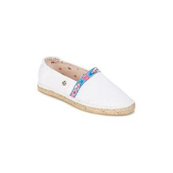 Espadryle Banana Moon ROCASA. Białe espadryle damskie marki Banana Moon, bez wzorów, bez obcasa. Za 103,20 zł.