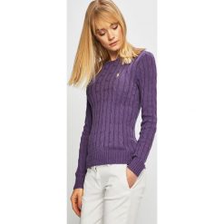 Polo Ralph Lauren - Sweter. Fioletowe swetry damskie Polo Ralph Lauren, s, bez wzorów, z bawełny, bez rękawów, bez kaptura. W wyprzedaży za 459,90 zł.
