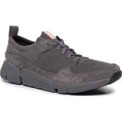 Sneakersy CLARKS - Triactive Run 261438597 Dark Grey Nubuck. Szare sneakersy męskie Clarks, bez zapięcia. W wyprzedaży za 329,00 zł.
