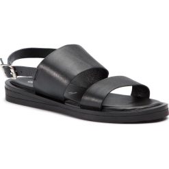 Sandały GIOSEPPO - Porto 49036 Black. Czarne klapki damskie Gioseppo, bez wzorów, ze skóry, bez obcasa. W wyprzedaży za 169,00 zł.