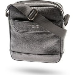 REPORTERKA trussardi jeans Medium Bag. Czarne torby męskie skórzane Trussardi Jeans, w paski, z jeansu. Za 429,00 zł.