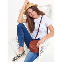 Bluzki, topy, tuniki: T-SHIRT DAMSKI Z FALBANKĄ