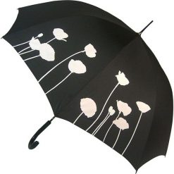 Parasol "Poppy" w kolorze czarnym. Czarne parasole marki Blooming Brollies, bez wzorów. W wyprzedaży za 72,95 zł.