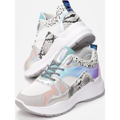 Białe Sneakersy Chanice. Białe sneakersy damskie Renee, z materiału. Za 109,99 zł.