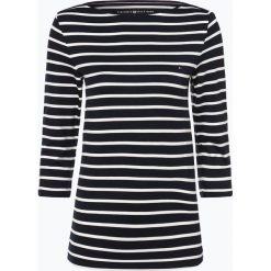 Tommy Hilfiger - Koszulka damska, niebieski. Niebieskie koszulki damskie TOMMY HILFIGER, m, w paski, z wiskozy, bez kołnierzyka, bez rękawów. Za 229,95 zł.