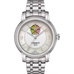 RABAT ZEGAREK TISSOT T-Lady T050.207.11.117.05. Białe zegarki męskie marki TISSOT, ze stali. W wyprzedaży za 2596,00 zł.