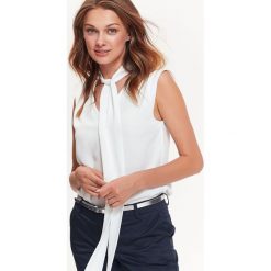 Bluzki damskie: ELEGANCKA BLUZKA Z WIĄZANIEM POD SZYJĄ