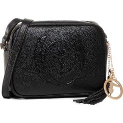 Torebka TRUSSARDI JEANS - Faith Camera Case 75B01033 K299. Czarne listonoszki damskie Trussardi Jeans, bez wzorów, z jeansu, bez dodatków. Za 499,00 zł.