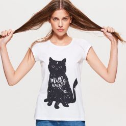 Koszulka z kotem - Biały. Białe koszulki damskie Cropp, s, bez wzorów, bez kołnierzyka, bez rękawów. Za 44,99 zł.