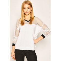 Bluza Liu Jo Sport TA0067 J7898. Białe bluzy sportowe damskie Liu Jo Sport, m, bez wzorów, z elastanu, bez rękawów, bez kaptura. W wyprzedaży za 409,00 zł.