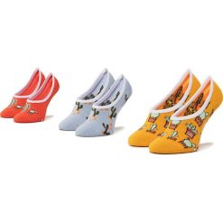 Zestaw 3 par stopek damskich VANS - Desert Vibe Canoodles VN0A4DSL4481 r.37-41 Multi. Żółte skarpetki damskie Vans, bez wzorów, z elastanu. Za 79,00 zł.