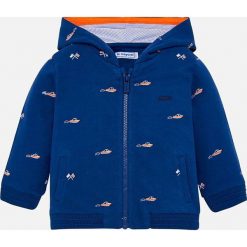 Mayoral - Bluza dziecięca 68-98 cm. Niebieskie bluzy chłopięce Mayoral, bez wzorów, z bawełny, z kapturem. W wyprzedaży za 69,90 zł.