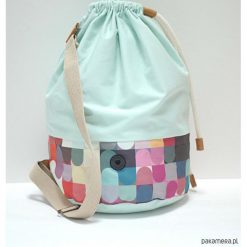 Torba Baggy Mint. Zielone torebki klasyczne damskie marki Pakamera, w kolorowe wzory, z bawełny, małe. Za 159,00 zł.