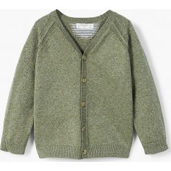 Mango Kids - Kardigan dziecięcy Leo 80-104 cm. Szare swetry chłopięce marki Mango Kids, z bawełny. Za 69,90 zł.