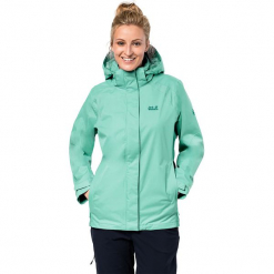 Kurtka funkcyjna "The Esmeraldas" w kolorze turkusowym. Niebieskie kurtki damskie marki Jack Wolfskin, xs, z materiału. W wyprzedaży za 469,95 zł.