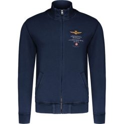 Bluza AERONAUTICA MILITARE Granatowy. Niebieskie bluzy męskie marki Aeronautica Militare, bez wzorów, z dzianiny, ze stójką, bez rękawów, bez kaptura. Za 700,00 zł.