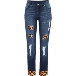 Dżinsy SKINNY bonprix ciemny denim. Czarne jeansy damskie bonprix. Za 149,99 zł.