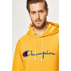 Champion - Bluza. Czarne bluzy męskie Champion, m, z aplikacjami, z bawełny, z kapturem. W wyprzedaży za 359,90 zł.