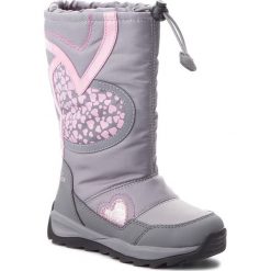 Śniegowce GEOX - J Orizont B G.Abx A J842BA 0FU50 C0502 S Grey/Pink. Szare śniegowce dziewczęce Geox, bez zapięcia. W wyprzedaży za 289,00 zł.