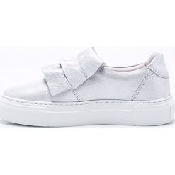 Marc O'Polo - Buty. Szare buty sportowe damskie Marc O'Polo, bez wzorów, ze skóry, sportowe. W wyprzedaży za 219,90 zł.