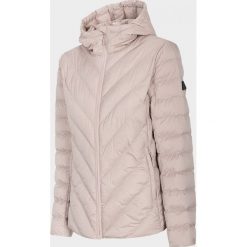 Kurtka puchowa damska KUDP603 - pudrowy koral melanż - Outhorn. Kurtki damskie Outhorn, melanż, z puchu. Za 199,99 zł.