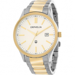 Zegarek kwarcowy w kolorze srebrno-biało-złotym. Szare, analogowe zegarki męskie Esprit Watches, ze stali. W wyprzedaży za 318,95 zł.