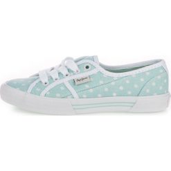 Pepe Jeans tenisówki damskie Aberlady Cotty 39 jasnozielone. Zielone trampki i tenisówki damskie Pepe Jeans, bez wzorów, z jeansu, bez zapięcia. Za 239,00 zł.