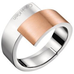 Calvin Klein Pierścień Srebrny. Szare pierścionki damskie srebrne. Za 371,95 zł.