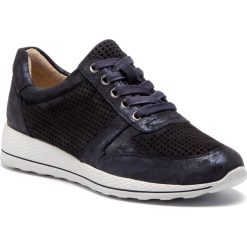 Sneakersy CAPRICE - 9-23704-22 Ocean Sued.Com 854. Niebieskie półbuty damskie Caprice, ze skóry. W wyprzedaży za 209,00 zł.