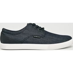 Jack & Jones - Buty. Niebieskie buty sportowe męskie Jack & Jones, z gumy, na sznurówki. W wyprzedaży za 119,90 zł.
