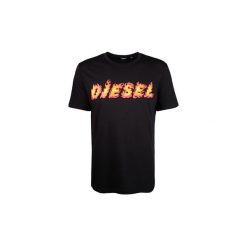 T-shirty z krótkim rękawem Diesel 00SDMQ 0EADQ / T-Just-SH. Czarne t-shirty męskie Diesel, m, bez wzorów, bez kołnierzyka, krótkie. Za 169,00 zł.