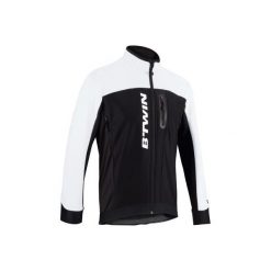 Kurtka na rower 700 męska. Czarne odzież rowerowa męska marki B'TWIN, m, rowerowe. W wyprzedaży za 149,99 zł.