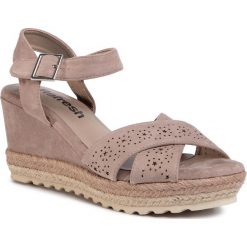 Espadryle REFRESH - 69484 Taupe. Brązowe espadryle damskie Refresh, bez wzorów, z tworzywa sztucznego, bez obcasa, na obcasie. Za 199,00 zł.