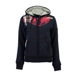 Geographical Norway Bluza Damska Gasmine L Ciemnoniebieska. Czarne bluzy rozpinane damskie Geographical Norway, l, z nadrukiem. W wyprzedaży za 189,00 zł.